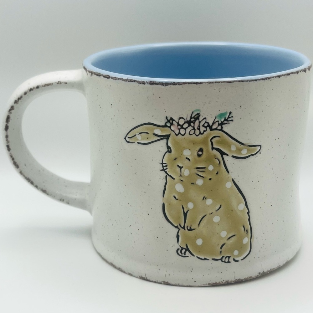 Speckled Bunny Oversized Mug - Cutie for Bunny Lovers!